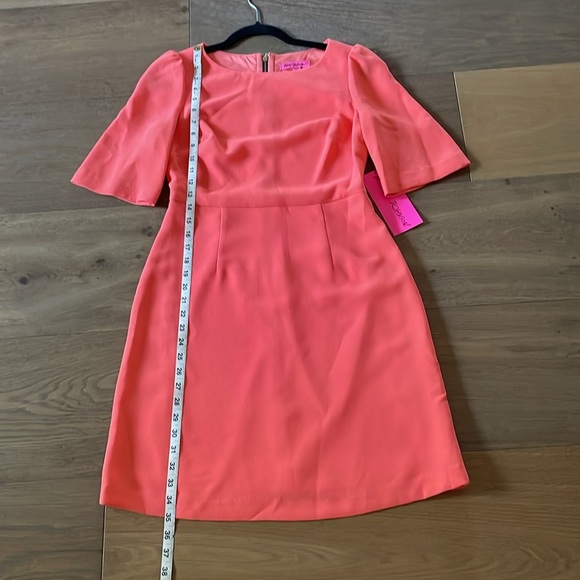 Betsey Johnson Orange/Coral Sheath Dress Size 4 NWT - Picture 8 of 13